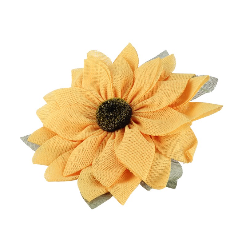Artificial Sunflower Wreath Wall Hanging Sunflowers Ornament for Farmhouse Door