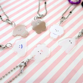 [Mini Pouch] Clear Pouch with Carabiner / Green Coolier Accessory Case, Cute Goods, Mail Order