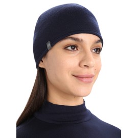 Icebreaker Merino Adult Pocket Wool Beanie, Unisex, Reversible - Warm, Soft, Breathable Winter Hat for Men, Women - Odor-Resistant, Temperature Regulating for Cold Weather, Loden/Midnight