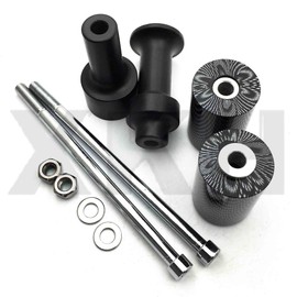 SMT-No Cut Frame Slider Protector Compatible With 2003 2004 2005 2006 Kawasaki Z1000 Carbon [B075VMDHVD]