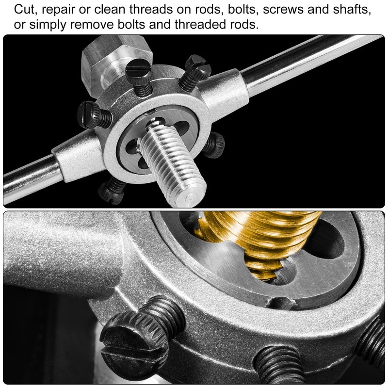 sourcing map Die Stock Handle Wrench, for Metric M10-M11 (Metric)