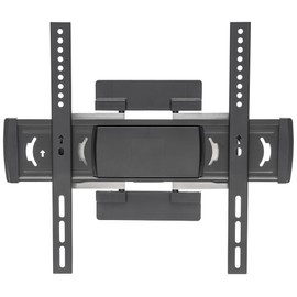 Manhattan Universal Large Screen LCD Full Motion Wall Mount (Mounting Bracket for Large LCD TV Wall, Movable) Black & Silver 461313