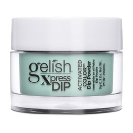 Gelish Xpress Powder Dip Collection (Mint Chocolate Chip) Mint Green Nail Dip Powder, Vibrant Color, Professional Quality, High Shine, Chip-Resistant, 0.3 ounce.