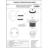 Artiwell Tip-Toe Bathtub Drains Trim Set with Two-Hole Overflow Faceplate,