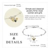 YAFEINI Bee Anklets Jewellery Gifts for Women Teen Girls Sterling