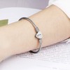 MUERDOU Initial Bracelet for Women Alphabet 26 Letters Bracelet Heart