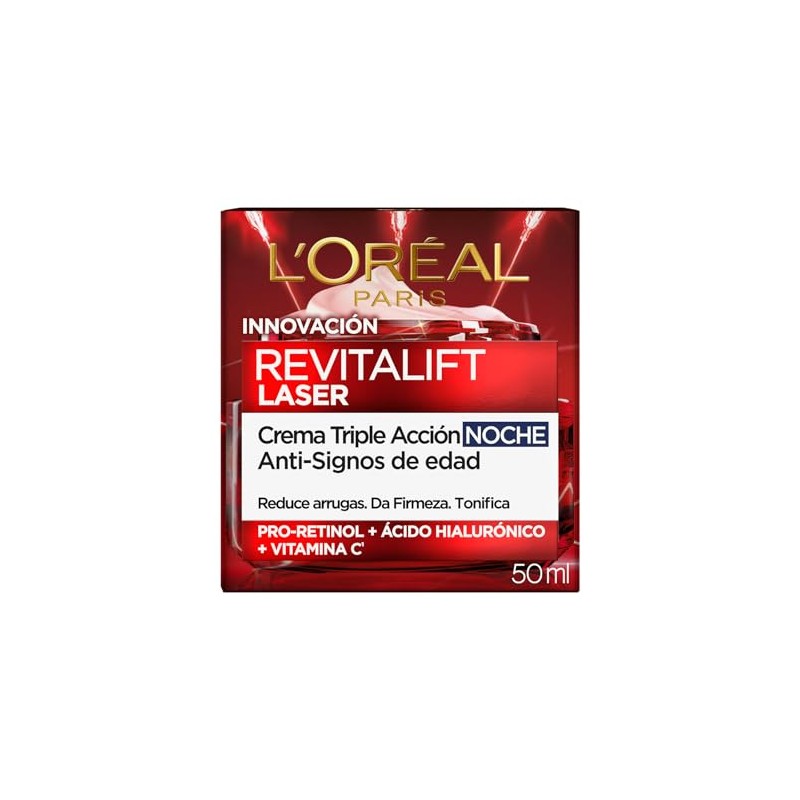 L'Oréal Paris Revitalift Laser Crema de Noche Antiedad Triple Acción