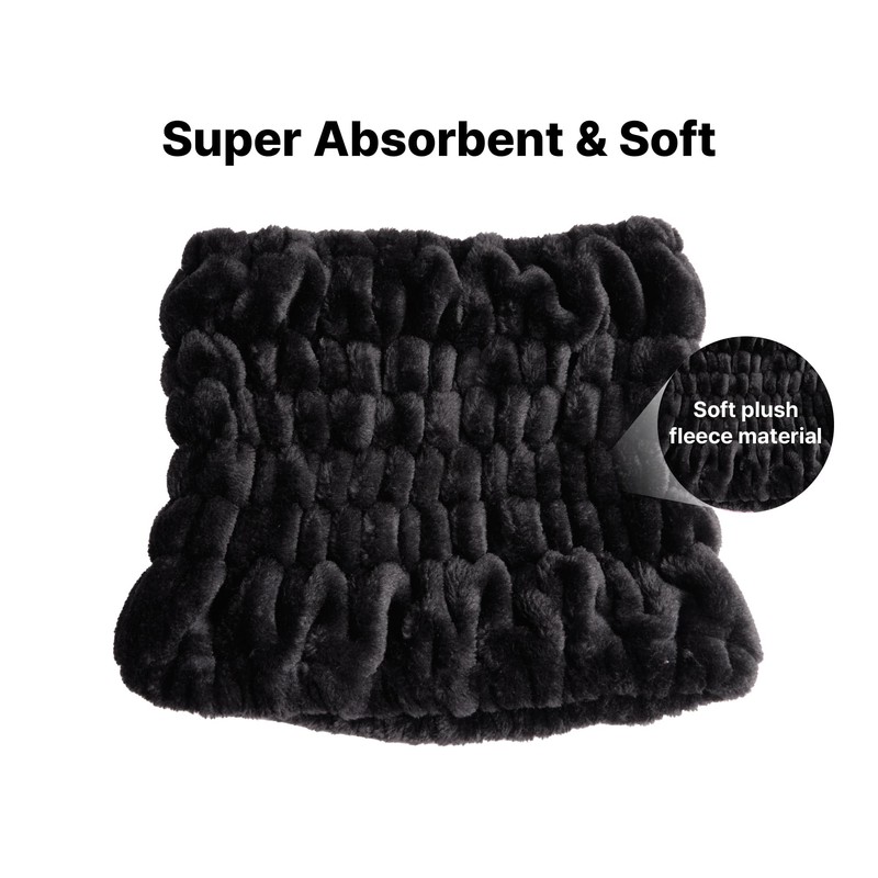 Red by Kiss Extra Wide Spa Headband, Super Absorbent &