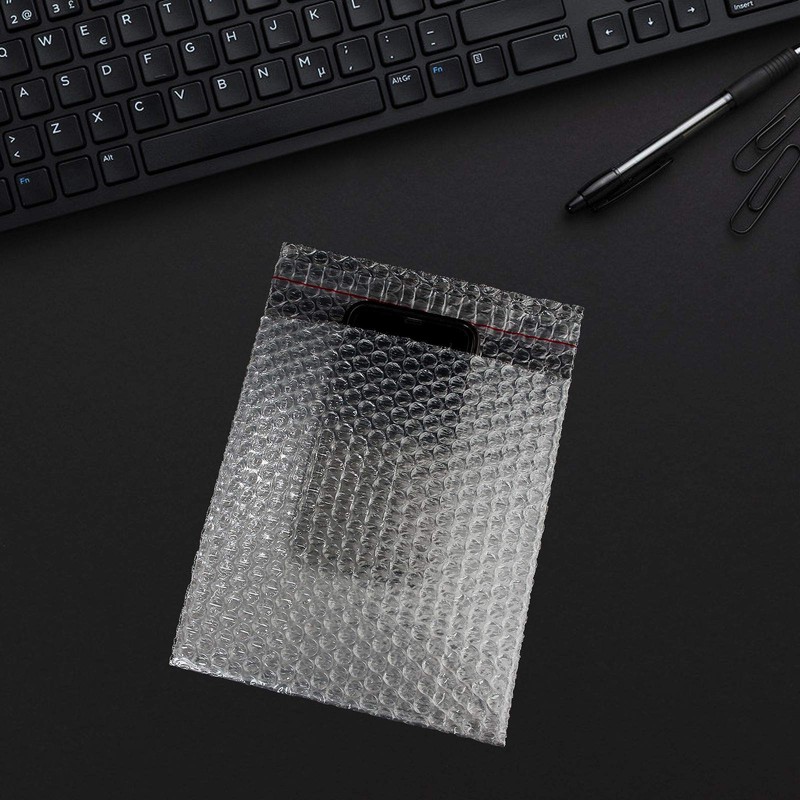 100PCS Bubble Out Bags 7”x 8-1/4”Clear Bubble Mailers, Self-Sealing Double