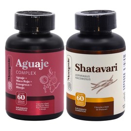 Aguaje Complex + Shatavari | Kit Mujer | I Suplemento para Mujeres con Ingredientes Naturales | Sin Aditivos | 60 Cápsulas