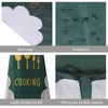 DILLMAN Women Kitchen Apron with Hand Wipe Pockets，Big Pocket,Hand-wiping, Waterproof