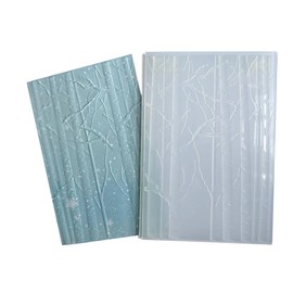 arriettycraft 3D Woodland Background Plastic Embossing Folders for Card Making or Journaling Winter Trees Embossing Folder for Paper Crafting