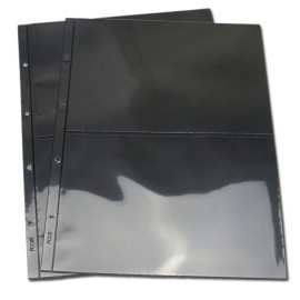 Unbranded Stamp Pages for Stamp Album Binder, 10 Sheet, 2 Rows Pages for Stamp Collectors