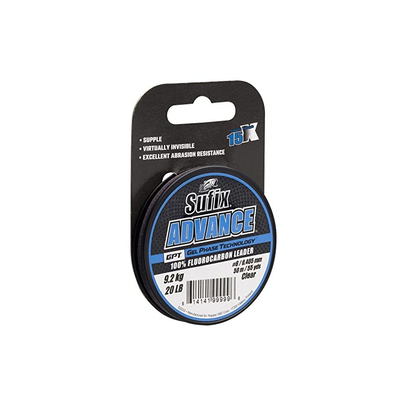 Sufix Fluorocarbone Advance Fc - 50m - D.0.31mm - R.6.3kg