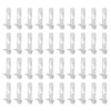 50 Pcs Plastic Locking Shelf Pins, Cabinet Shelf Clips Locking