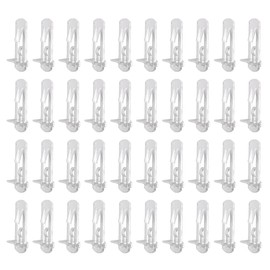 50 Pcs Plastic Locking Shelf Pins, Cabinet Shelf Clips Locking Shelf Support Pegs Locking Shelf Pegs Fits 5mm Diameter Hole and 3/4" Thick Shelf
