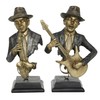 Deco 79 Polystone Musician Decorative Sculpture Home Decor Statues, Set