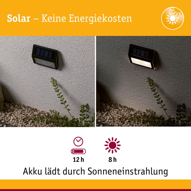 Paulmann 94234 Solar Stair Light LED Outdoor Light Including 1x