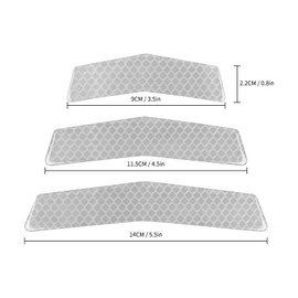 RUANTE Universal Car Reflective Stickers Super Reflective Rear Tailgate Trim Sticker Anti-Collision Strips Bumper Warning Decals Anti-Scratch Protection (White 3pc)