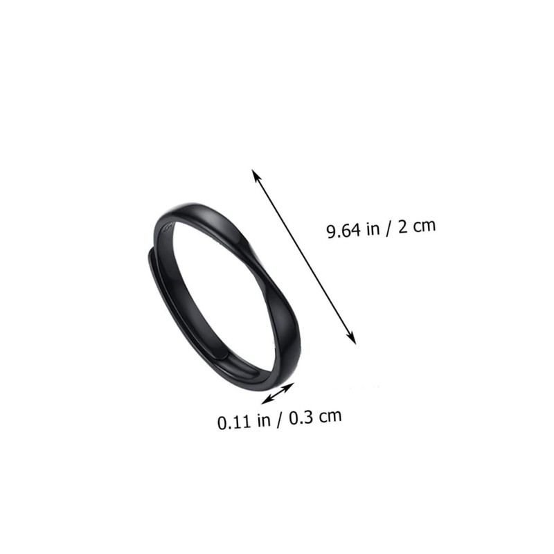 Baluue Stylish Silver Couple Ring Open Design Finger Jewelry for