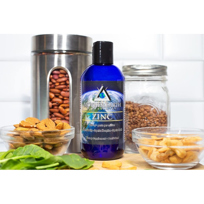 Mother Earth Minerals Ionic Liquid Zinc Supplement High Absorption Angstrom