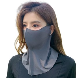 XZSXSL 2Pcs UPF 50+ Ice Silk Face Mask with Neck Cover - UV Sun Protection & Cooling for Women Men, Breathable for Golf Fishing Hiking Outdoor Activities