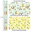 Yarcony Green Baby Shower Wrapping Paper Roll, Baby Animal Wrapping