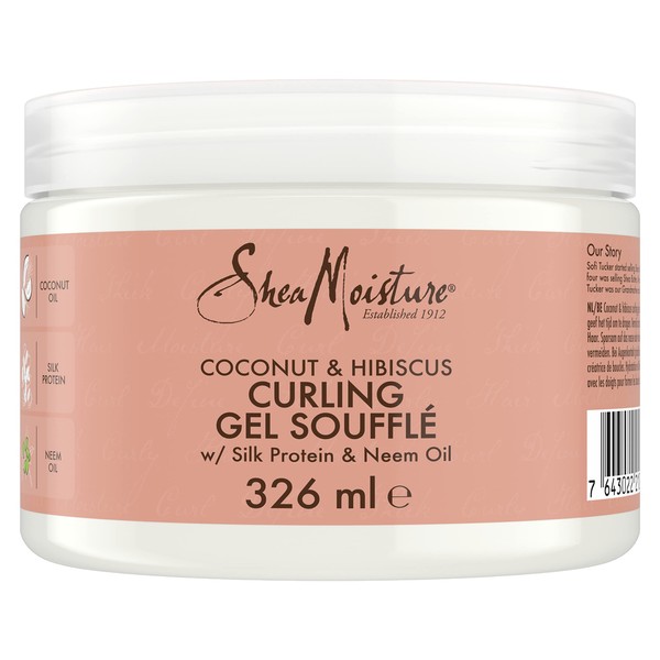 SHEA MOISTURE Moisture Coconut & Hibiscus Curling Gel Souffle with Silk Protein & Neem Oil 326 ml