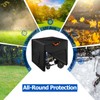 Waterproof Generator Cover Outdoor with Dual Waterproof Zip Open, 800D