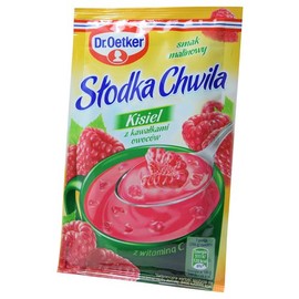 Dr Oetker Slodka Chwila Kisiel Raspberry 5-pack 5x31.5g/5x1.1oz Eastern European Jelly Dessert