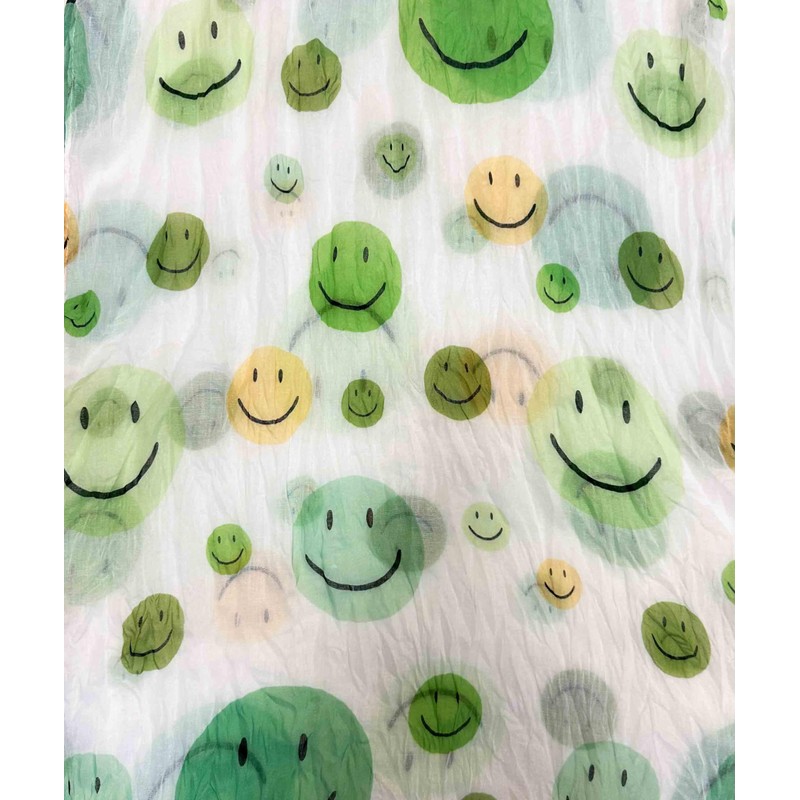 Jeamis Smiley Silk Loop Colour Gradient Spring Round Scarf Unisex