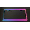 BLVD 1Pc Universal Neo Chrome Stainless Steel License Plate Frame