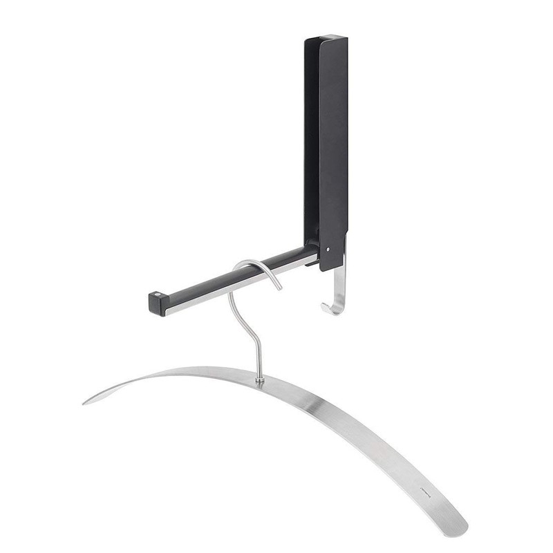 Blomus Lanca Valet Flip-Down Wall Mounted Coat Hook, Stainless Steel