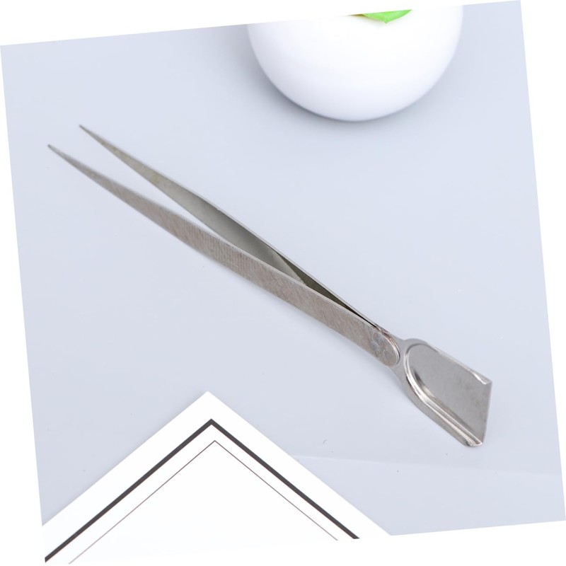 ABOOFAN 2pcs Professional Jewelry Tweezers with Scoop Shovel for Diamond