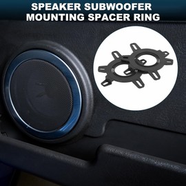 TUCKBOLD Car Boat RV Speaker Spacer Ring Midrange Speaker Spacer Adapter Waterproof Black 2 Pcs