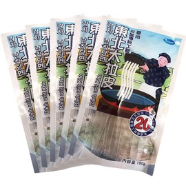 Tomomori Tohoku Large Rap Skin (5 Piece Set), 6.3 oz (180 g) x 5, Width Approx. 0.8 inches (2 cm), Darrapee Plate-like Potato Vermicelli