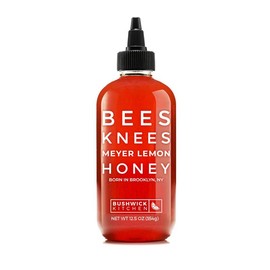 Bushwick Kitchen Bees Knees Meyer Lemon Honey - Wildflower Honey with Bright Citrus Flavor - Perfect for Scones, Tea, and Cooking - Made in the USA