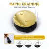 Bathroom Sink Drain without Overflow Brushed Gold, ABS Pop up