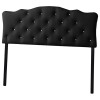 Baxton Studio Rita Faux Leather Tufted Queen Panel Headboard in
