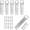 Heavy Duty D Ring Picture Hangers with Screws,6 Pcs Large