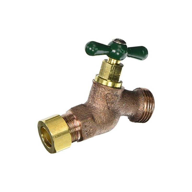 ARROWHEAD BRASS & PLUMBING 254CCLF 1/2" Compression, Red Brass, Straight