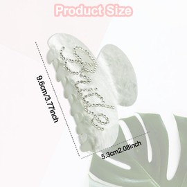 Bliceon Bride Hair Claw Clip - Rhinestone Banana Claw for Bridesmaids, Wedding Party & Hen Do Accessories - Bridal Hair Clip for Women and Girls (White)
