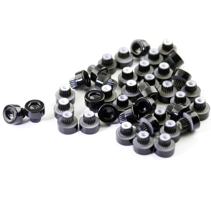 50pcs Wheel Rim Lip Rivets Nuts of 6.2mm/0.24in Hole Replacement