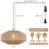 Coastal Large Woven Plug in Pendant Light with 14ft Handmade