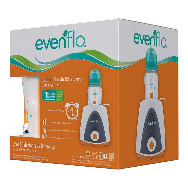 Evenflo Calentador de Biberones Eléctrico, para biberones de cuello delgado