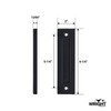 Wright Products Sliding Flush Barn Door Handle Set, Matte Black,