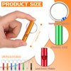Hollowfly 200 Pcs Emergency Whistles with Keychains Aluminum Extra Loud