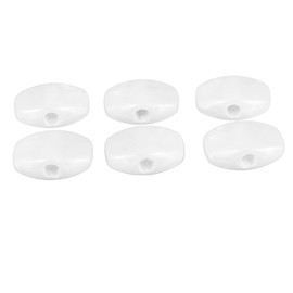 Pack of 6 Guitar Tuning Pegs, Durable Plastic Tuning Caps, Mechanics Tuning Buttons for Acoustic Guitar (White)
