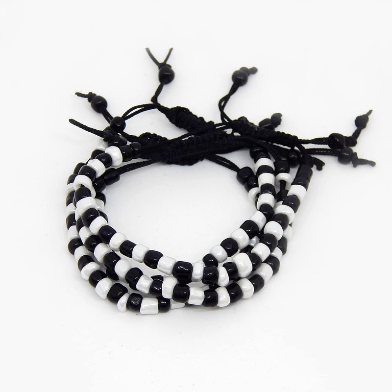 Baby Nazariya Bracelets, Set of 4, Adjustable, Cotton Thread, Black