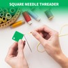 9PCS Automatic Needle Threaders, Square Plastic Needle Threader Hand Sewing,